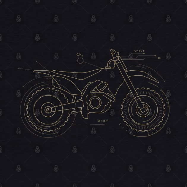 Offroad Motorcycle Blueprint by origato